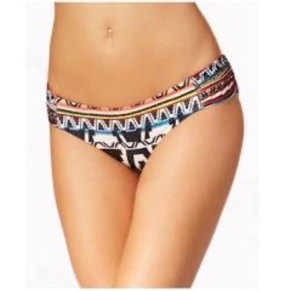 Becca Bikini Bottom, Primitive Journey, Side Shirred Hipster, NWT’s Size Large